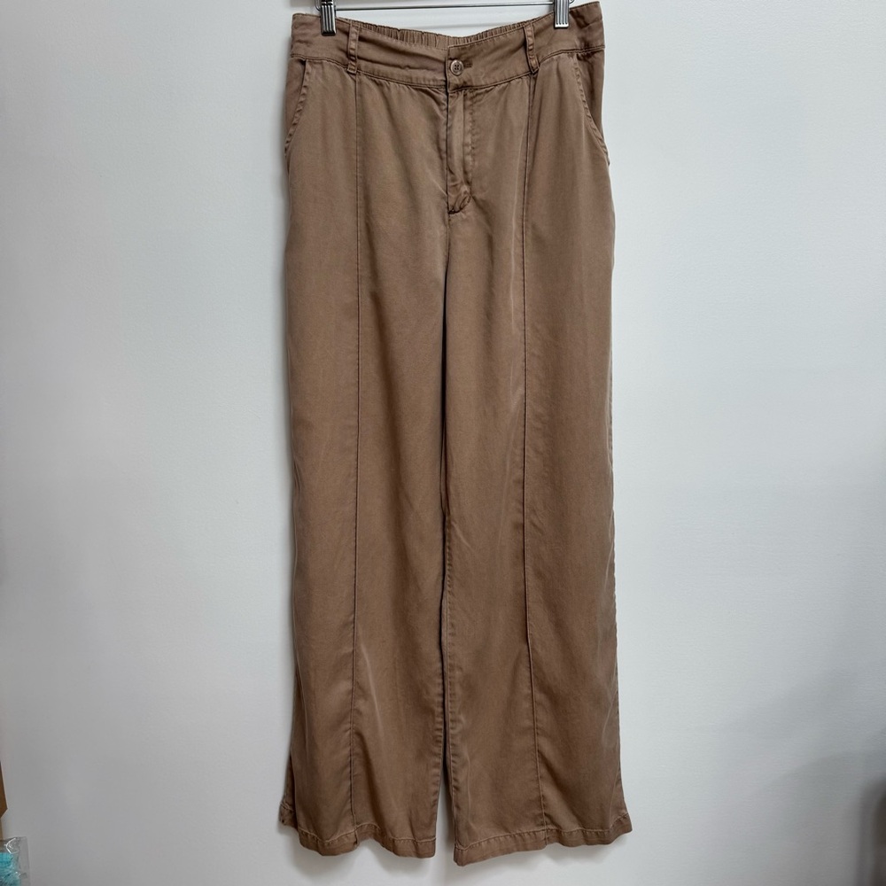 Young Fabulous & Broke 100% Tencel Wide Leg Pants Large - Picture 2 of 13
